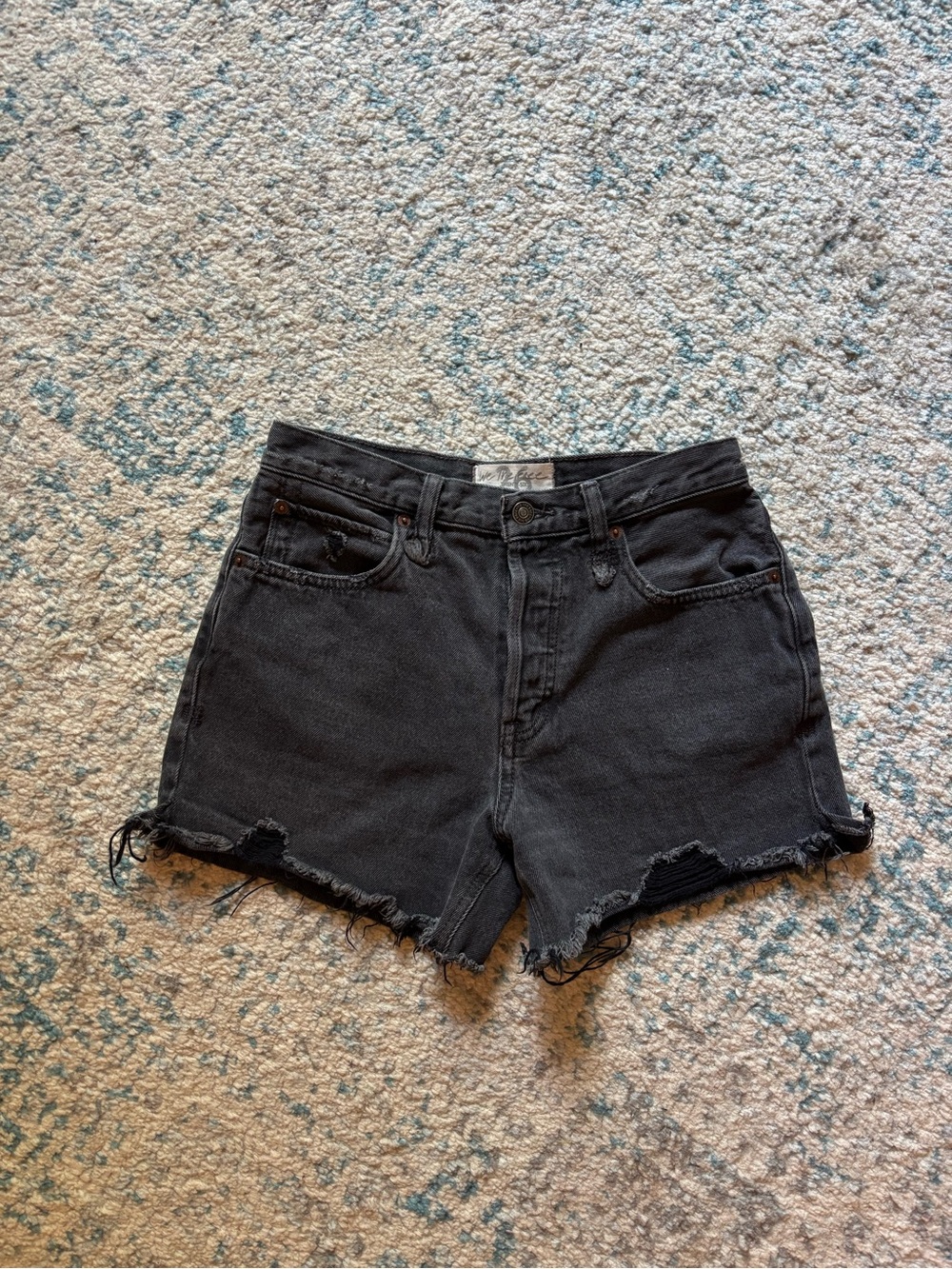 We the Free Black Denim Shorts